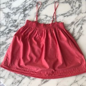 Levi’s Cotton Boho Smocked Trapeze Top